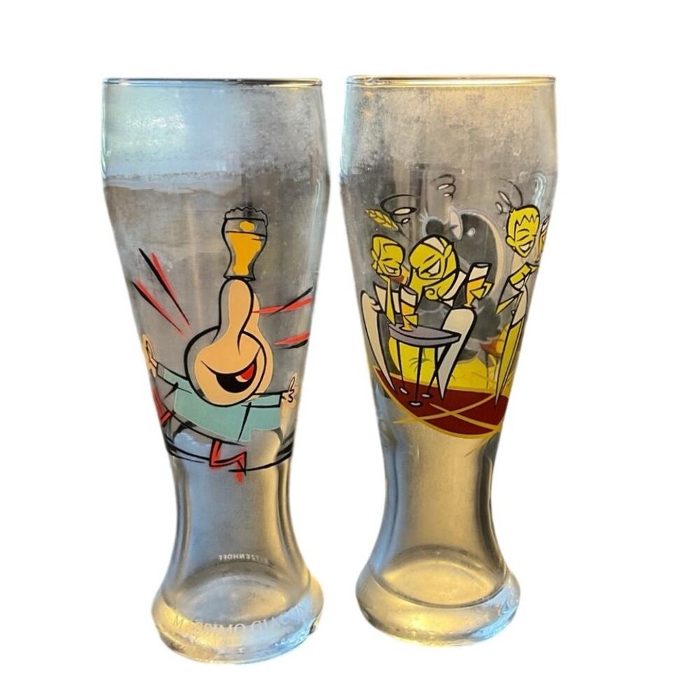 Ritzenhoff Designer Beer Glasses Set 2 Massimo Giacon & Auge Weizenbier Germany